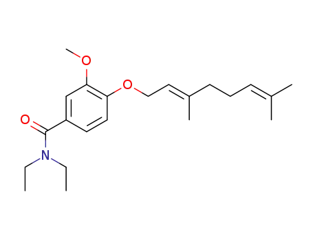 Benzamide,
4-[(3,7-dimethyl-2,6-octadienyl)oxy]-N,N-diethyl-3-methoxy-, (E)-