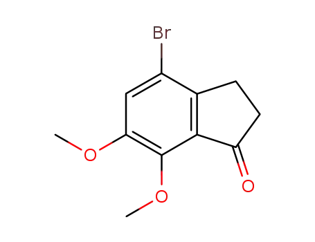 Molecular Structure of 18028-29-0 (4-Bromo-6,7-dimethoxyindanone)