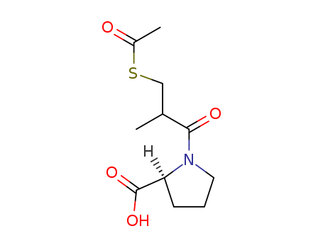 1-(3-(Acetylthio)-2-methylpropionyl)-L-proline