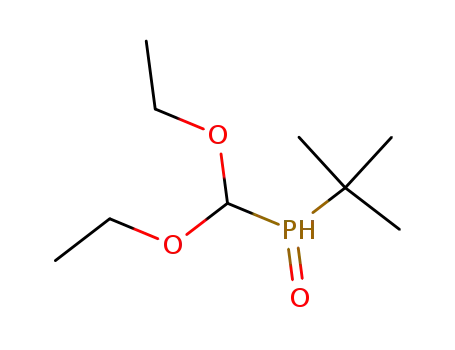 Molecular Structure of 144340-99-8 (Phosphine oxide, (diethoxymethyl)(1,1-dimethylethyl)-)