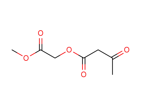 Molecular Structure of 112641-77-7 (Butanoic acid, 3-oxo-, 2-methoxy-2-oxoethyl ester)