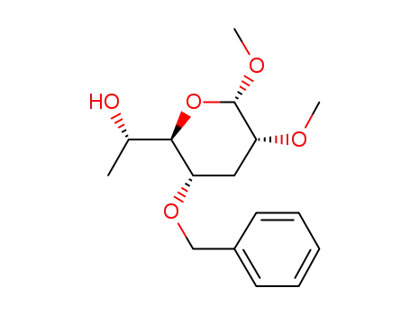 Molecular Structure of 123920-01-4 (.beta.-L-talo-Heptopyranoside, methyl 3,7-dideoxy-2-O-methyl-4-O-(phenylmethyl)-)