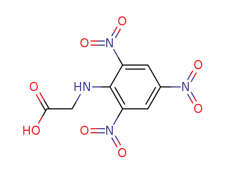 Molecular Structure of 1032-44-6 (Glycine, N-(2,4,6-trinitrophenyl)-)