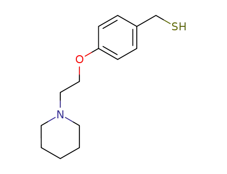 Molecular Structure of 245076-36-2 ([4-(2-piperidin-1-yl-ethoxy)-phenyl]-methanethiol)