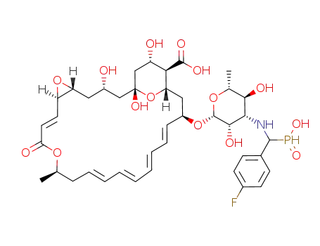 Molecular Structure of 1108187-85-4 (N-(α-hydrophosphoryl-4-fluorobenzyl)pimaricin)