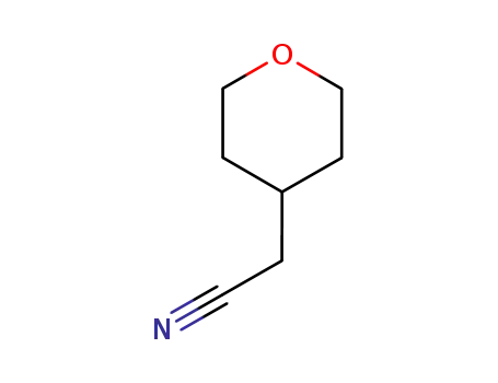 Molecular Structure of 850429-50-4 ((TETRAHYDRO-PYRAN-4-YL)-ACETONITRILE)