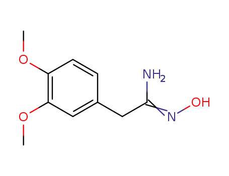 Molecular Structure of 42191-48-0 (2-(3,4-Dimethoxy-phenyl)-N-hydroxy-acetamidine)