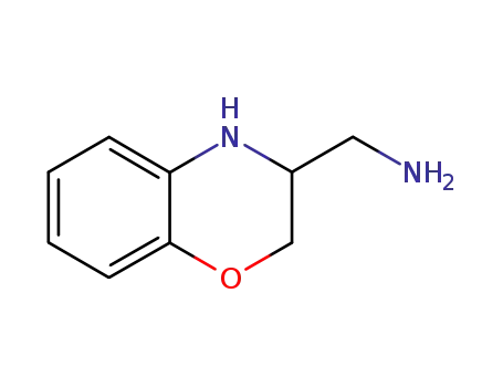 Molecular Structure of 54252-56-1 (C-(3,4-DIHYDRO-2H-BENZO[1,4]OXAZIN-3-YL)-METHYLAMINE)