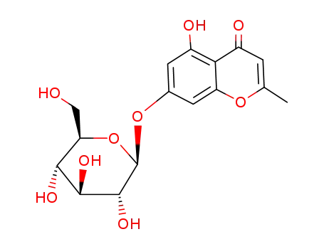 Molecular Structure of 58108-99-9 (4H-1-Benzopyran-4-one,7-(â-Dglucopyranosyloxy)- 5-hydroxy-2-methyl- )