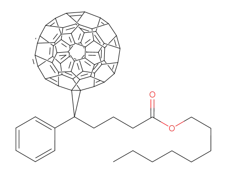Molecular Structure of 571177-68-9 ([6,6]-Phenyl C61 butyric acid octyl ester, >=99%)