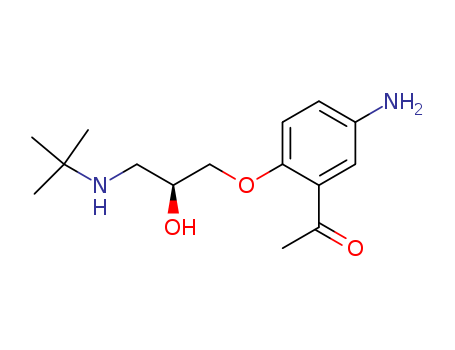 5'-Amino-2'-(3-(tert-butylamino)-2-hydroxypropoxy)acetophenone cas  56980-94-0