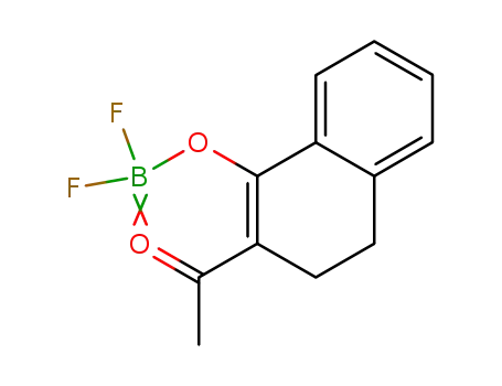 Molecular Structure of 55923-05-2 (1-(1-(DIFLUOROBORYL)OXY-3,4-DIHYDRO-NAPHTHALEN-2-YL)-ETHANONE INNER COMPLEX)