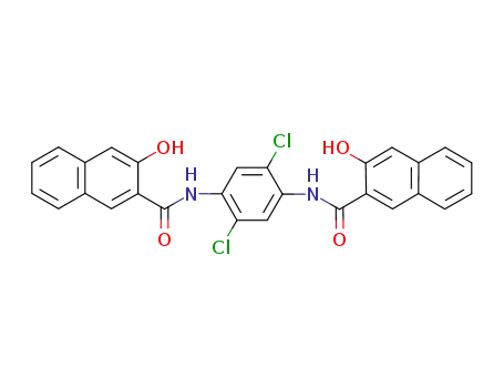 Molecular Structure of 30204-87-6 (1,4-dichloro-2,5-bis(2-hydroxy-2-naphthamido)benzene)