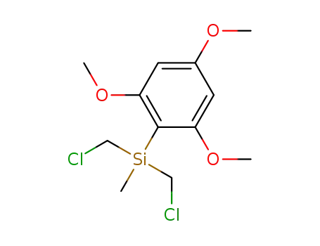 Molecular Structure of 1253730-10-7 (bis(chloromethyl)methyl(2,4,6-trimethoxyphenyl)silane)