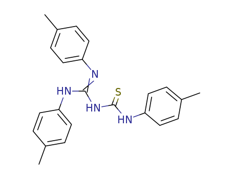 Molecular Structure of 100739-74-0 (Thiourea, [bis[(4-methylphenyl)amino]methylene](4-methylphenyl)-)