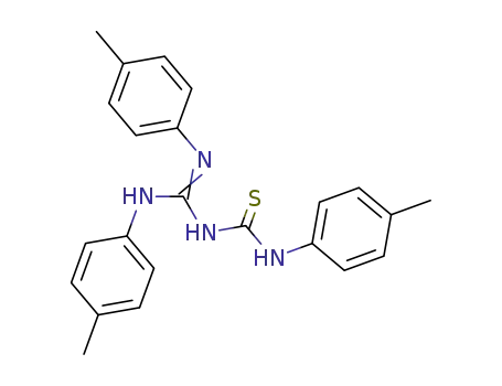 Molecular Structure of 100739-74-0 (Thiourea, [bis[(4-methylphenyl)amino]methylene](4-methylphenyl)-)