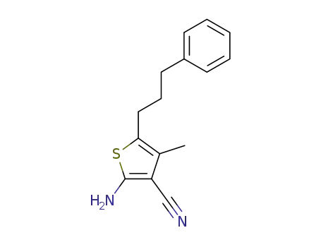 3-Thiophenecarbonitrile, 2-amino-4-methyl-5-(3-phenylpropyl)-