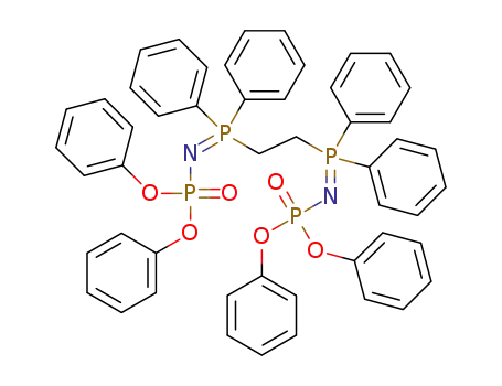 Molecular Structure of 1192175-67-9 (CH<sub>2</sub>CH<sub>2</sub>[P{=NP(=O)(OPh)2}Ph<sub>2</sub>]2)
