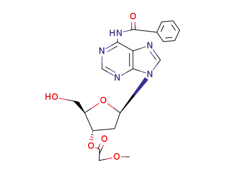 Adenosine, N-benzoyl-2'-deoxy-, 3'-(methoxyacetate)