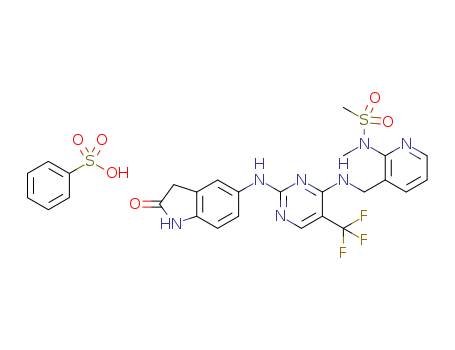 PF-00562271;PF-562271Besylate;N-methyl-N-(3-((2-(2-oxoindolin-5-ylamino)-5-(trifluoromethyl)pyrimidin-4-ylamino)methyl)pyridin-2-yl)methanesulfonamidebenzenesulfonate