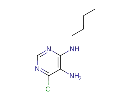 Molecular Structure of 41259-67-0 (N4-BUTYL-6-CHLORO-PYRIMIDINE-4,5-DIAMINE)
