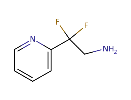 Molecular Structure of 267875-68-3 (2,2-DIFLUORO-2-PYRIDIN-2-YLETHANAMINE)