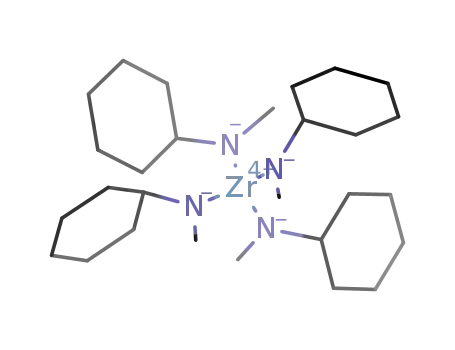 Molecular Structure of 610786-42-0 (tetrakis(cyclohexylmethylamide)zirconium)