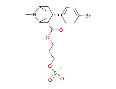 8-Azabicyclo[3.2.1]octane-2-carboxylic acid,
3-(4-bromophenyl)-8-methyl-, 3-[(methylsulfonyl)oxy]propyl ester,
(1R,2S,3S,5S)-