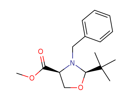 (2R,4S)-N-BENZYL-2-T-BUTYLOXAZOLIDINE-4-CARBOXYLIC ACID, METHYL ESTER