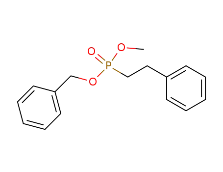 Molecular Structure of 502494-88-4 (Phosphonic acid, (2-phenylethyl)-, methyl phenylmethyl ester)