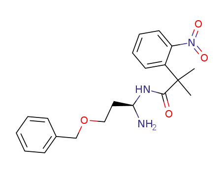 <i>N</i>-(1-amino-3-benzyloxy-propyl)-2-(2-nitro-phenyl)-isobutyramide