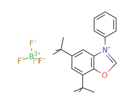 Molecular Structure of 1207294-92-5 (5,7-di-tert-butyl-3-phenylbenzoxazolium tetrafluoroborate)