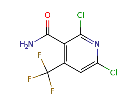 Molecular Structure of 158063-67-3 (2,6-DICHLORO-4-(TRIFLUOROMETHYL)NICOTINAMIDE)