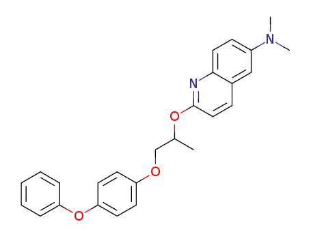 6-dimethylamino-2-[1-(4-phenoxyphenoxy)propan-2-yl]oxyquinoline