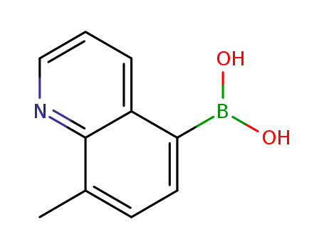 Molecular Structure of 1025010-58-5 (Boronic acid, B-(8-methyl-5-quinolinyl)-)
