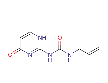 Molecular Structure of 709028-38-6 (1-(3-(6-methyl-4-oxo-1,4-dihydropyrimidin-2-yl)ureido)prop-2-ene)