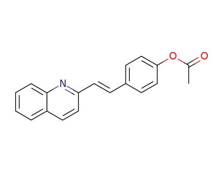 (E)-4-(2-(quinolin-2-yl)vinyl)phenyl acetate
