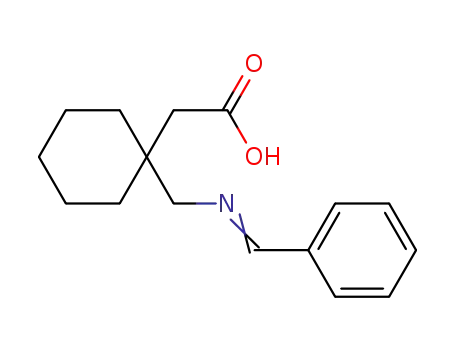 2-(1-((benzylideneamino)methyl)cyclohexyl)acetic acid