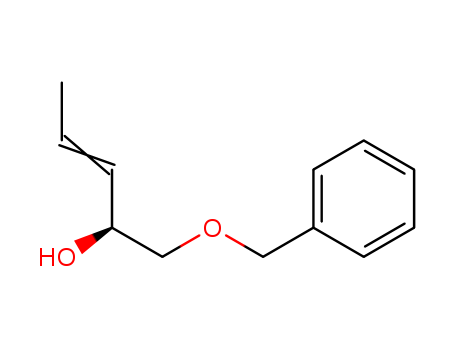 Molecular Structure of 183623-25-8 (3-Penten-2-ol, 1-(phenylmethoxy)-, (S)-)