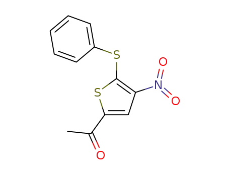 Ethanone, 1-[4-nitro-5-(phenylthio)-2-thienyl]-