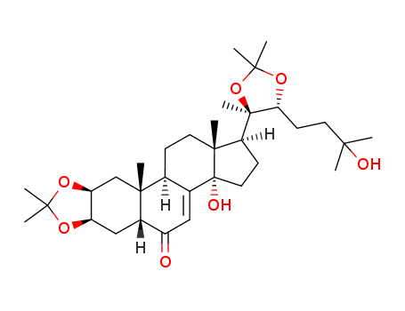 Cholest-7-en-6-one,14,25-dihydroxy-2,3:20,22-bis[(1-methylethylidene)bis(oxy)]-, (2b,3b,5b,22R)-