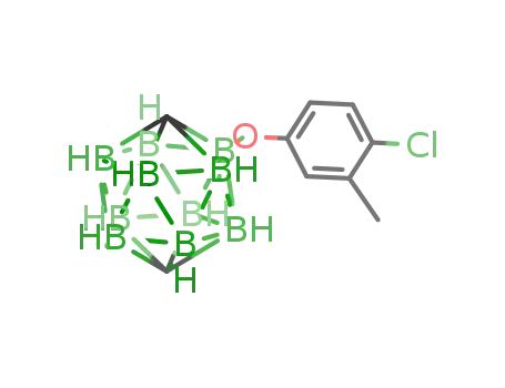 Molecular Structure of 1182371-57-8 (2-(3-methyl-4-chlorophenoxy)-1,12-dicarba-closo-dodecaborane)