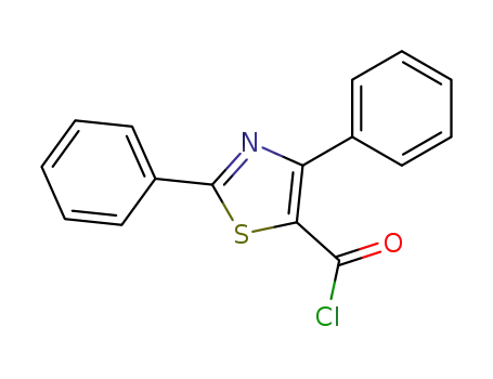 Molecular Structure of 857284-13-0 (2,4-DIPHENYL-1,3-THIAZOLE-5-CARBONYL CHLORIDE)