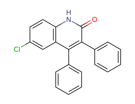 2(1H)-Quinolinone, 6-chloro-3,4-diphenyl-