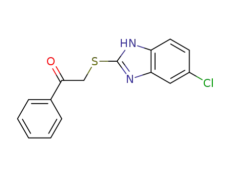 Molecular Structure of 52131-40-5 (Ethanone, 2-[(5-chloro-1H-benzimidazol-2-yl)thio]-1-phenyl-)