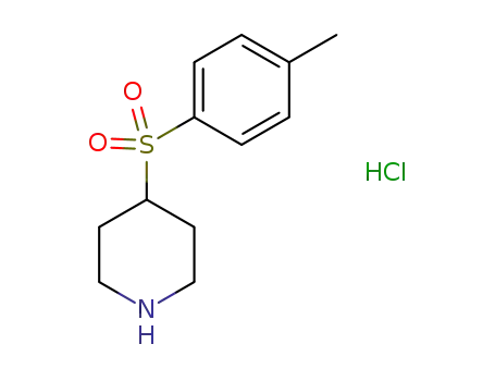 Molecular Structure of 676527-73-4 (4-[(4-METHYLPHENYL)SULFONYL]PIPERIDINEHYDROCHLORIDE)