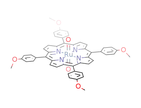 Molecular Structure of 138735-97-4 ([Ru(VI)(O)2(5,10,15,20-tetrakis(4-methoxyphenyl)porphyrinate)])