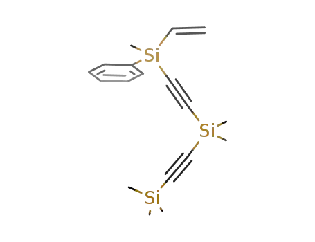 Molecular Structure of 1236226-26-8 (trimethylsilylethynyl[methyl(phenyl)(vinyl)silylethynyl]dimethylsilane)