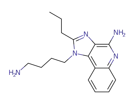 Molecular Structure of 313350-29-7 (1H-Imidazo[4,5-c]quinoline-1-butanamine, 4-amino-2-propyl-)