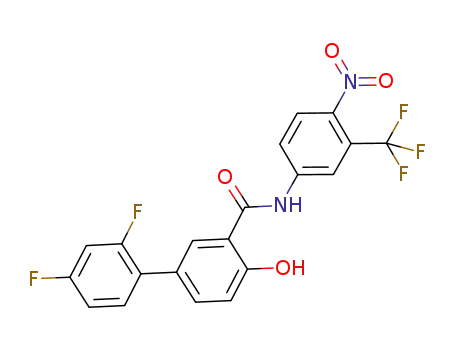 2',4'-difluoro-4-hydroxy-N-[4-nitro-3-(trifluoromethyl)phenyl]-[1,1'-biphenyl]-3-carboxamide